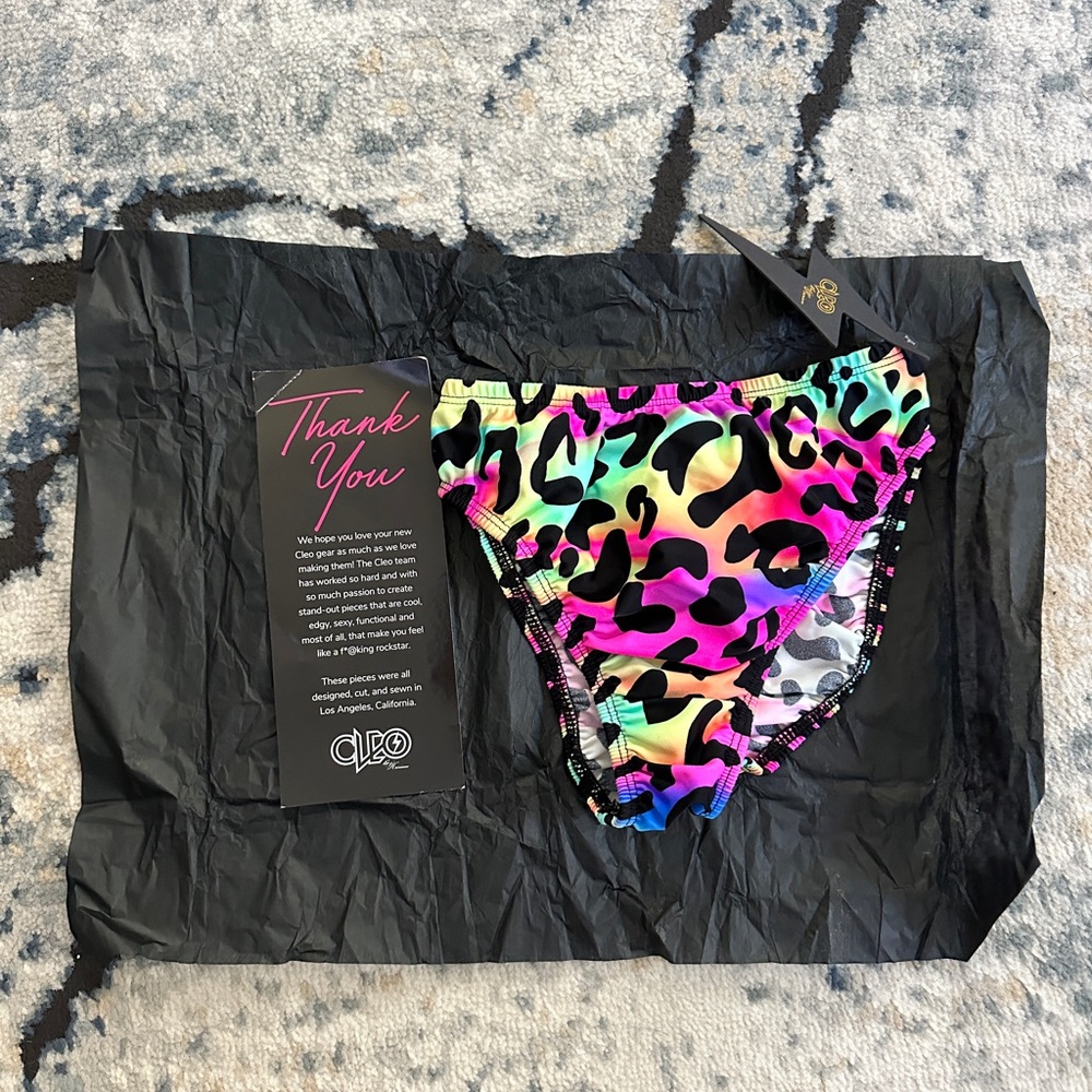 Neon Leopard High Rider Hot Pants - Size M